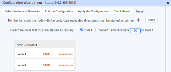 View full size Select the Milestone XProtect and SQL node with the up-to-date data