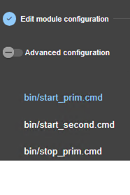 Image de la console web SafeKit
Éditer le script start_prim du module miroir avec l'assistant de configuration du module